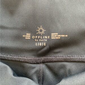 AERIE OFFLINE SEAMLESS LEGGINGS - size L - 7/8”